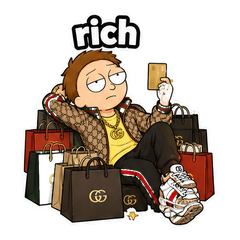 Gucci Morty Meme Sticker Pack #4