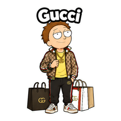 Gucci Morty Meme Sticker Pack #1