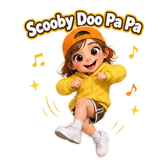 Scooby Doo Pa Pa Dance Trend Stickers #1