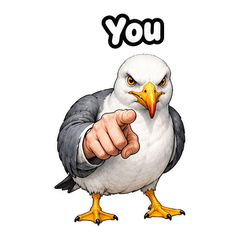 Birds with Human Hands Memes sticker 2