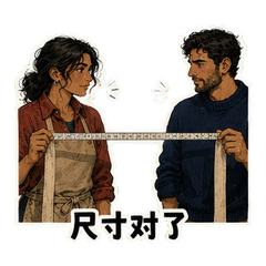帆布间的默契 sticker 4