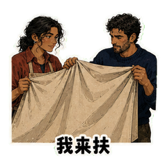 帆布间的默契 sticker 2