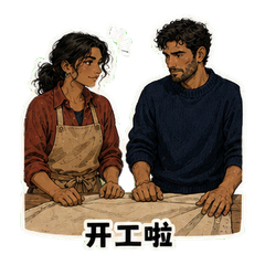 帆布间的默契 sticker 1