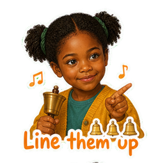 Leah Sets the Handbells sticker 1