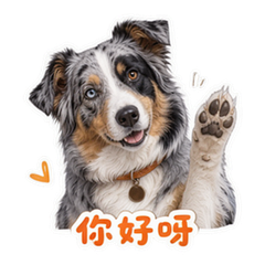 湖畔花斑犬 sticker 1