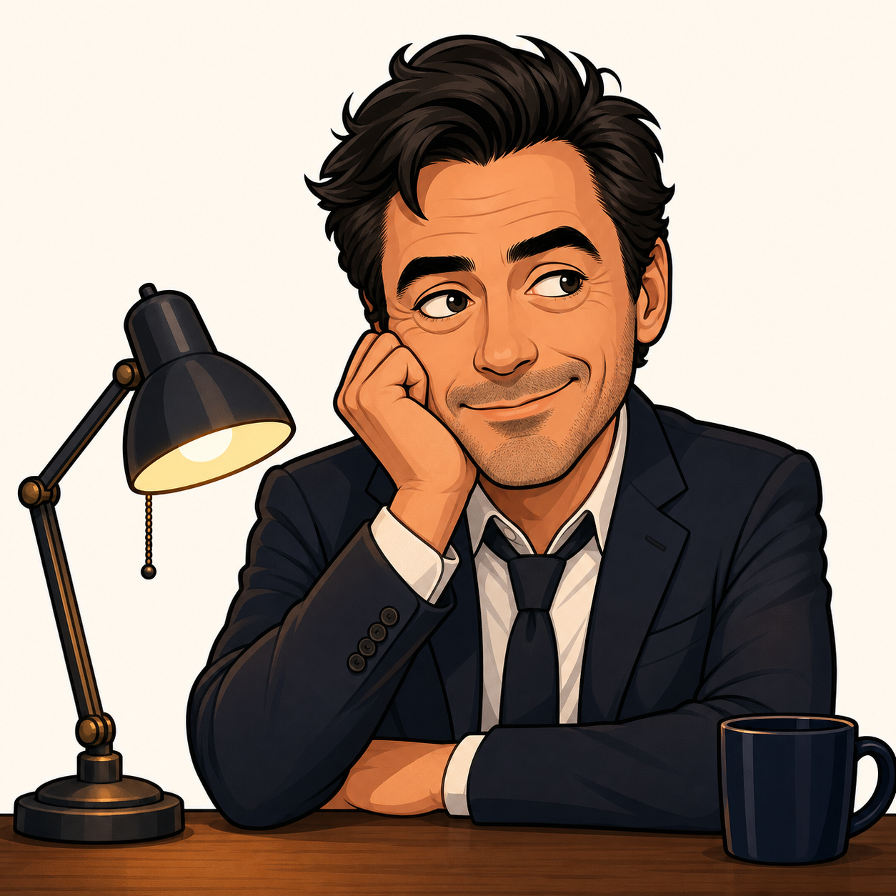 Imagen del personaje de Jon Hamm Cartoon Sticker Pack