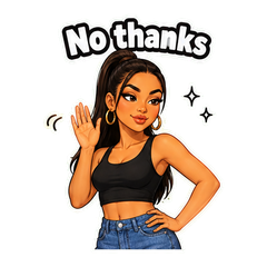 I Don’t Want Your Number Stickers sticker 3