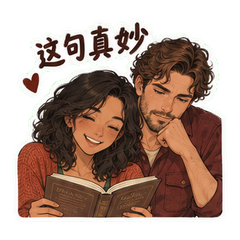 青岑闻野书摊 sticker 4