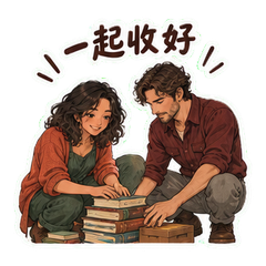 青岑闻野书摊 sticker 1