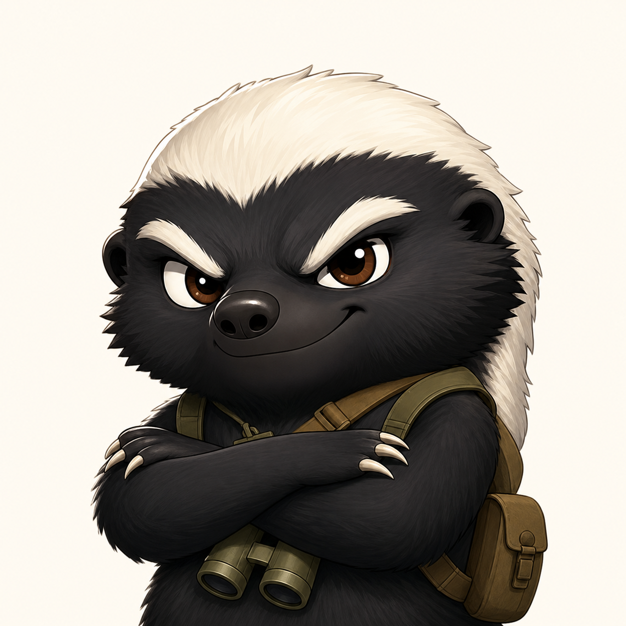 Honey Badger Cartoon Sticker Pack 캐릭터 이미지