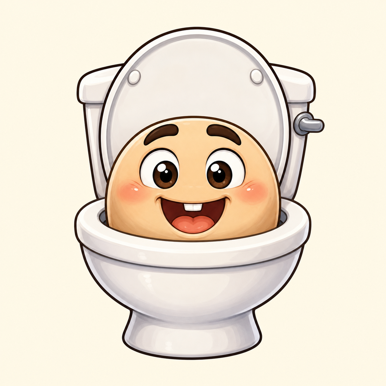 Imagen del personaje de Skibidi Toilet Cartoon Sticker Pack