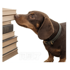 书店腊肠犬 貼圖 1