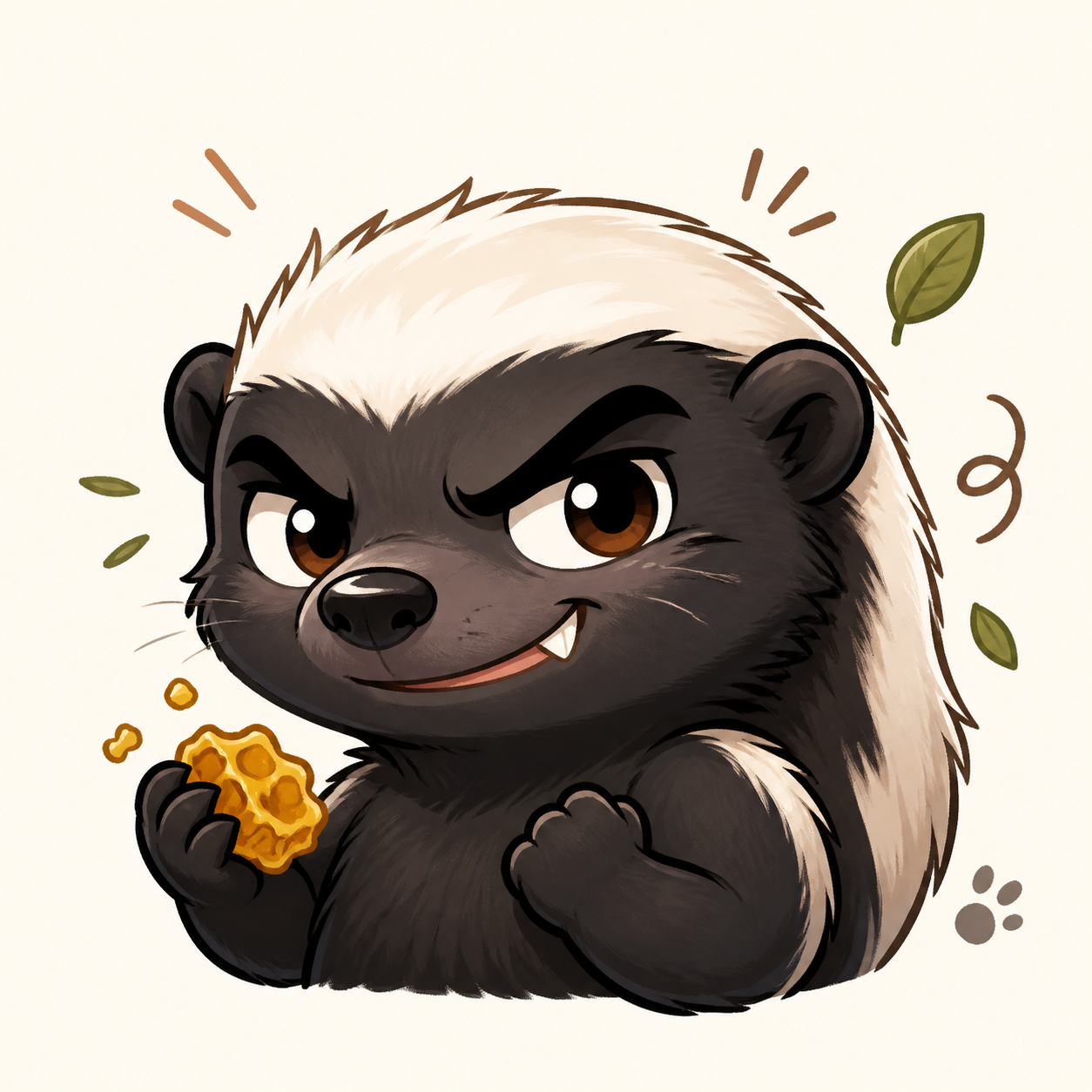 Honey Badger Cartoon Pack 캐릭터 이미지