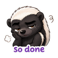 Honey Badger Cartoon Pack #3