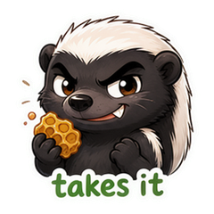 Honey Badger Cartoon Pack #2