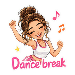 Clara Batten Dance Cartoon Sticker Pack #1