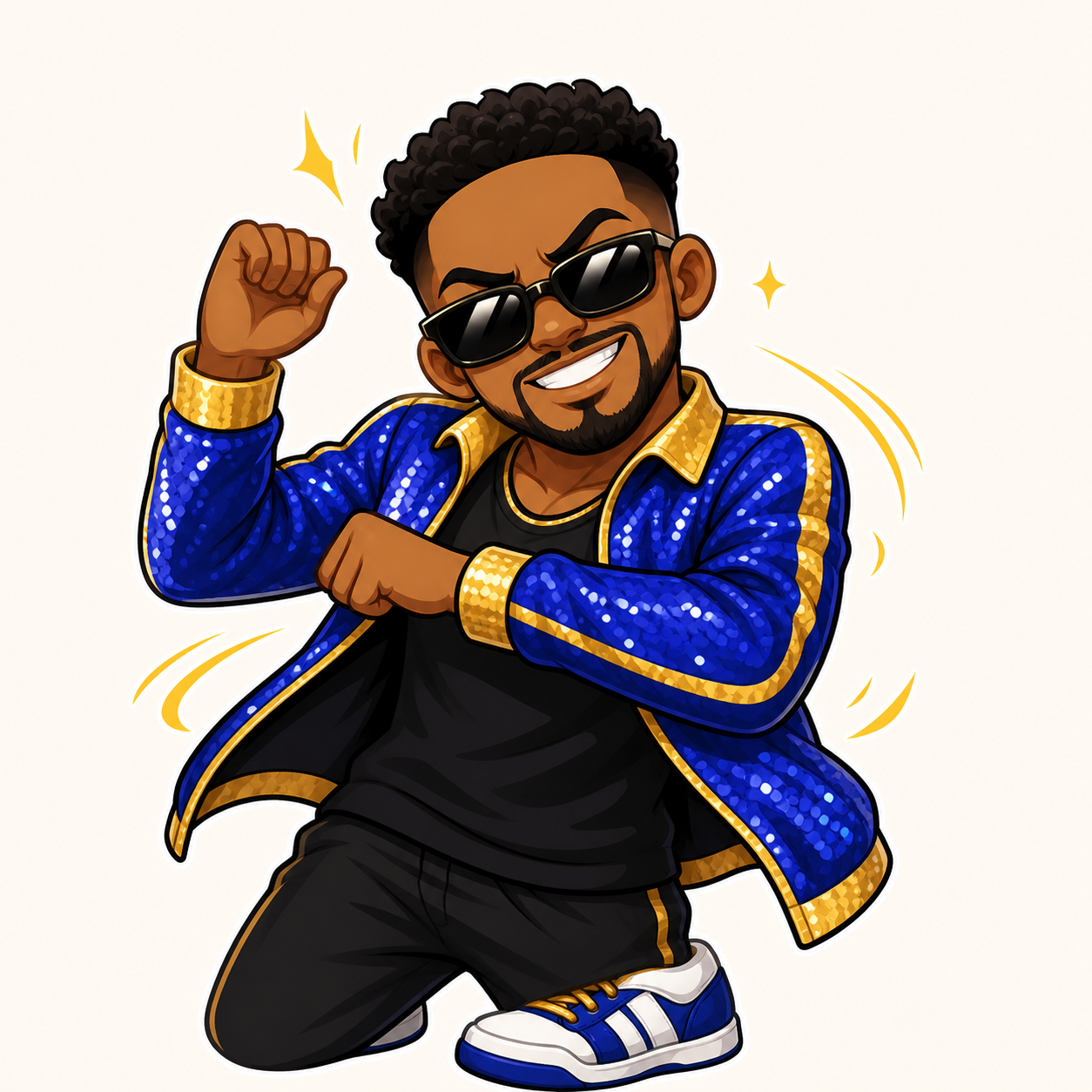King Nasir Dance Sticker Packのキャラクター画像