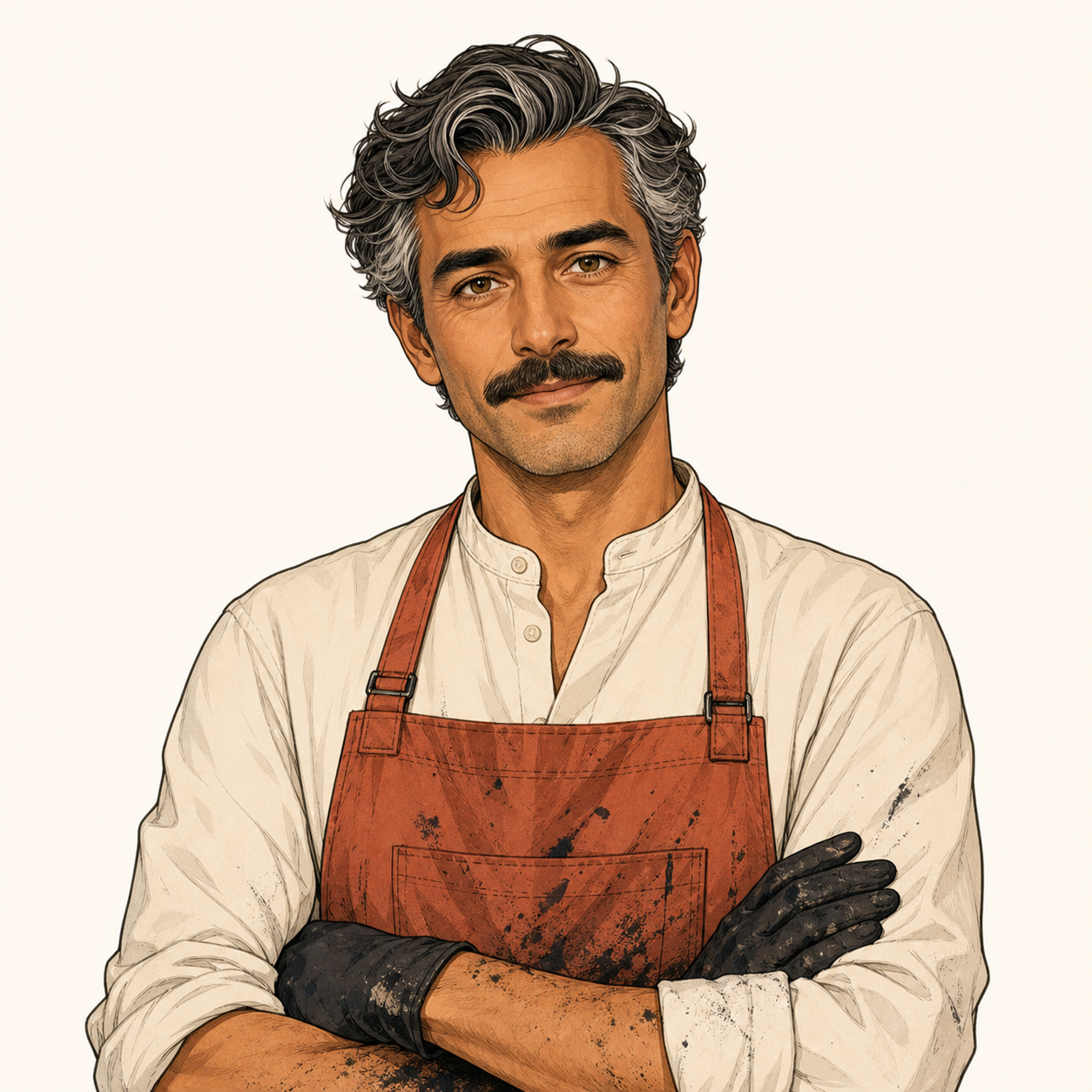 Elias in the Print Studio