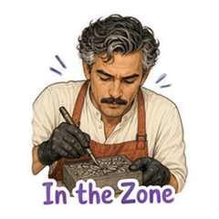 Elias in the Print Studio sticker 4