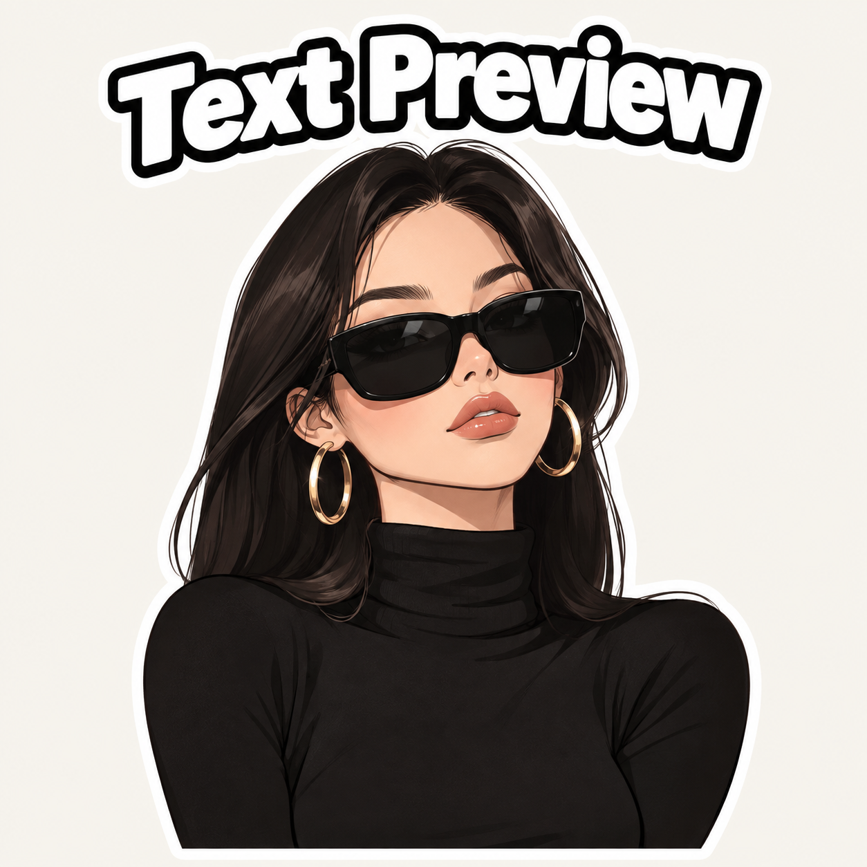 Kinda Chic Meme Stickers character image