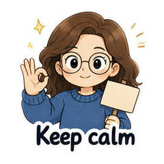 Keep Calm Chat Stickers #1