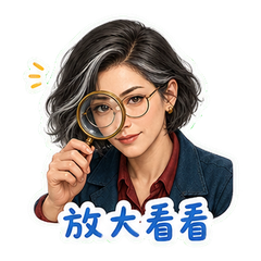 钟表台边的澜青 sticker 2