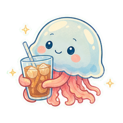海盐水母假日 sticker 3