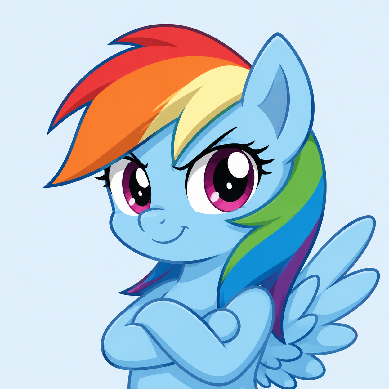 Rainbow Dash Clean Chat character image