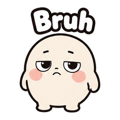 Vine Boom Bruh Reaction Pack sticker 2