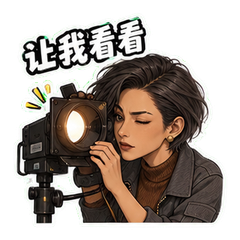 侧台灯光师朝岚 sticker 1