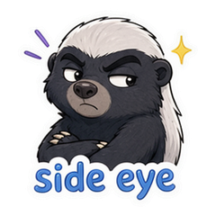 Honey Badger Attitude Sticker Pack #4
