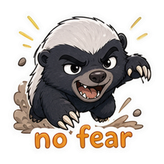 Honey Badger Attitude Sticker Pack #1