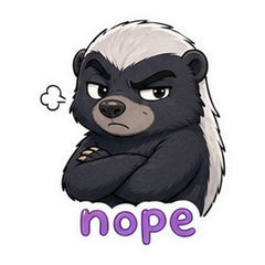 Honey Badger Attitude Sticker Pack #2