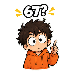 67 Brainrot Reaction Stickers #1