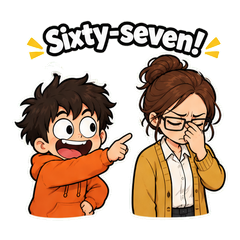67 Brainrot Reaction Stickers #3