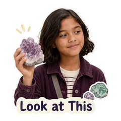 Mina's Mineral Museum Day sticker 1
