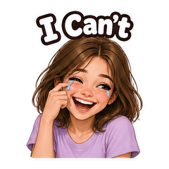 Chloe Laughing Meme Pack sticker 4