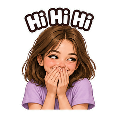 Chloe Laughing Meme Pack sticker 1