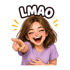 Chloe Laughing Meme Pack sticker 3
