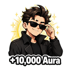 Aura Farming Meme Pack sticker 1