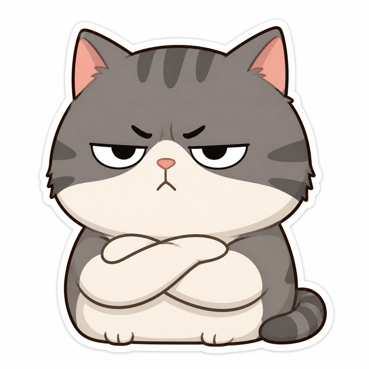 Grumpy Cat Cartoon Sticker Pack角色图