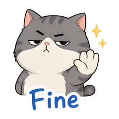Grumpy Cat Cartoon Sticker Pack #2