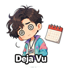Deja Vu Club sticker 3