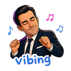 Jon Hamm Dancing Sticker Pack #2