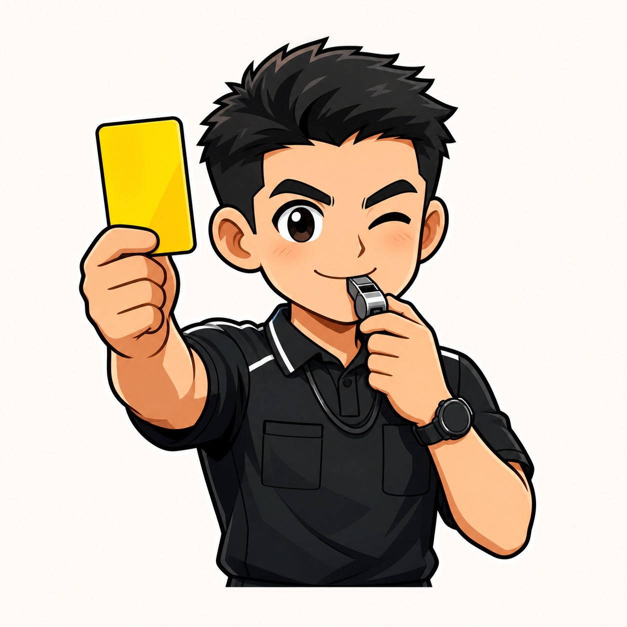 黄牌裁判角色图