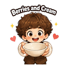 Berries And Cream Little Lad sticker 1