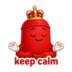 Keep Calm Cartoon Sticker Pack #1