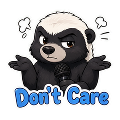 Honey Badger Cartoon Sticker Pack #1