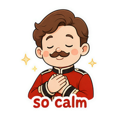 Keep Calm Cartoon Sticker Pack #4