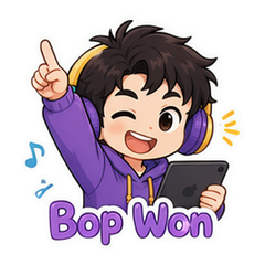 Bop Won Sticker Pack #1